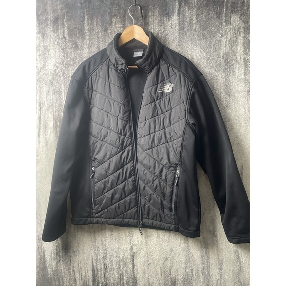 New Balance Jackets & Blazers - New Balance Womens Black Collar Jacket size Large